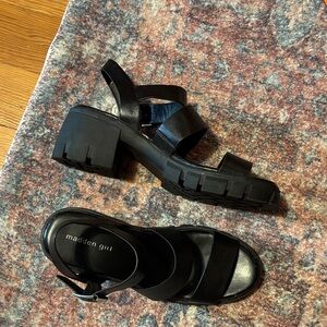 Madden Girl Black Strappy Sandals